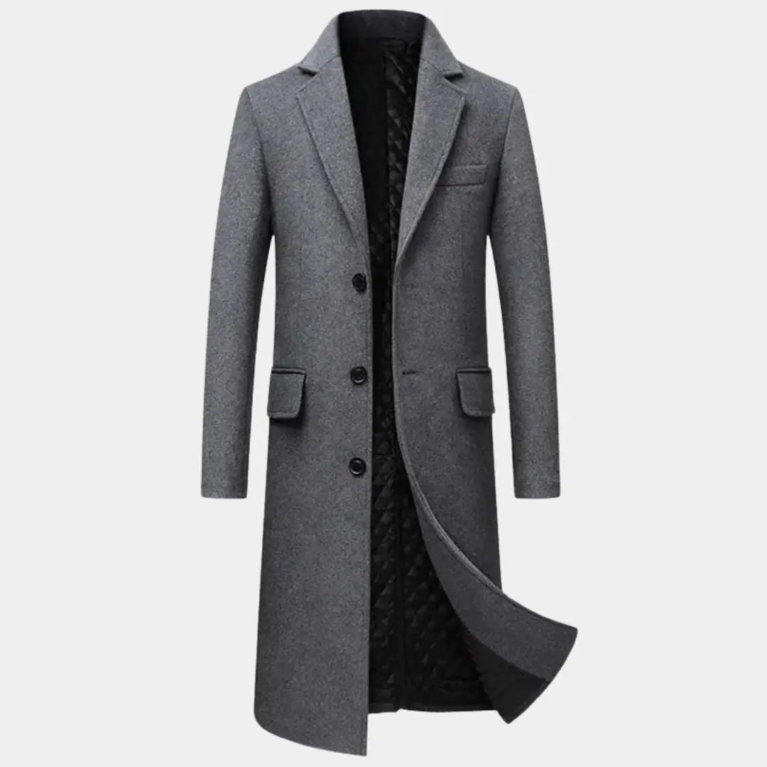 Herren Trenchcoat aus Wollmischung