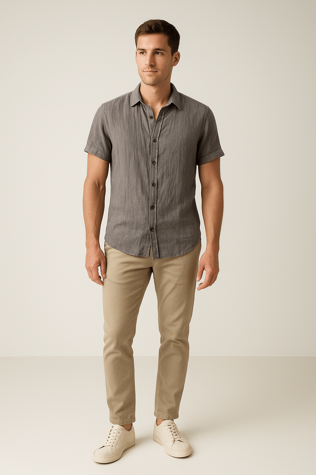 HERBERGER | Herren Kurzarm Sommerhemd mit taillierter Passform, leicht & luftig