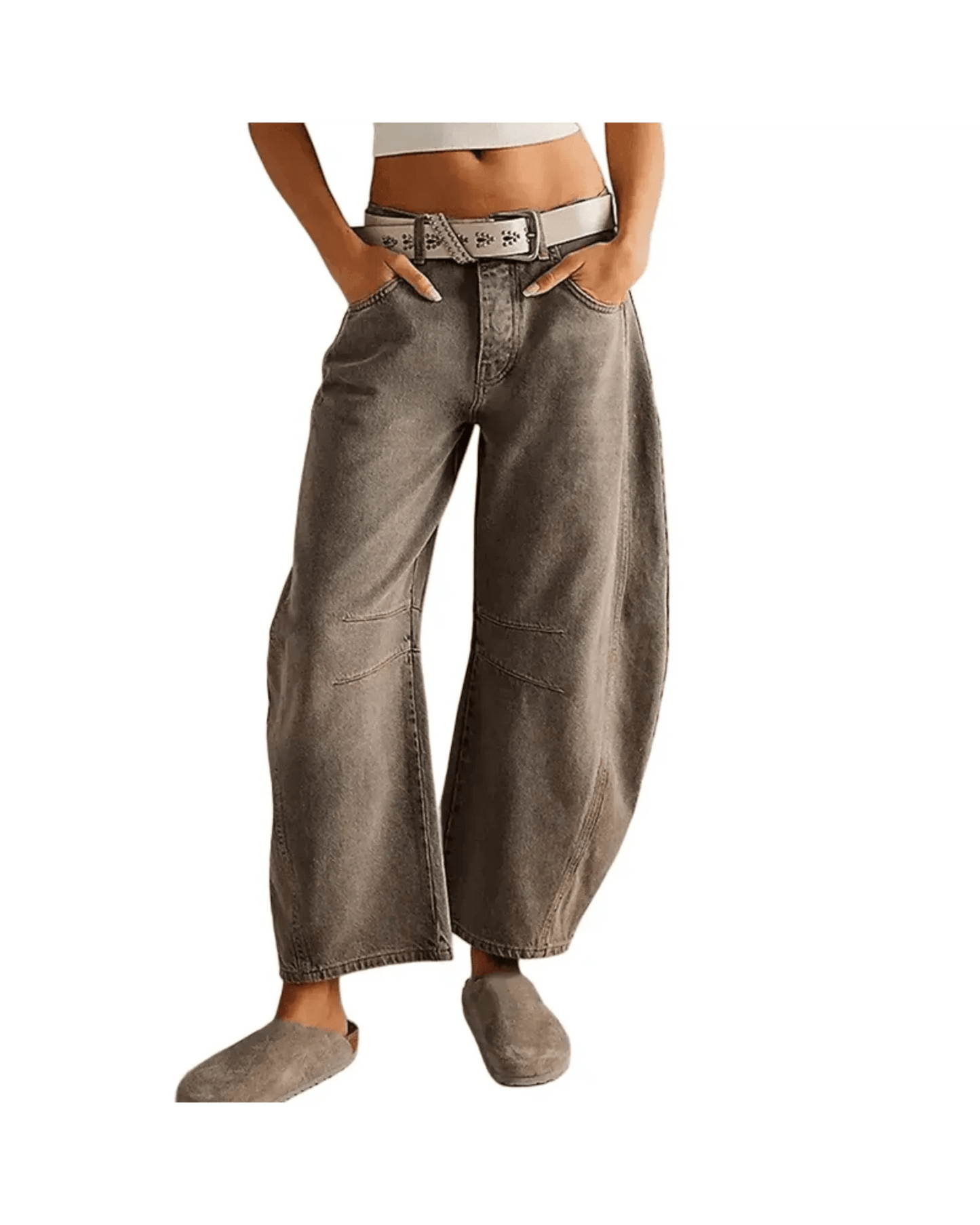 HERBERGER | Damen Jeans mit weitem Bein und klarer Silhouette Büro & Freizeit