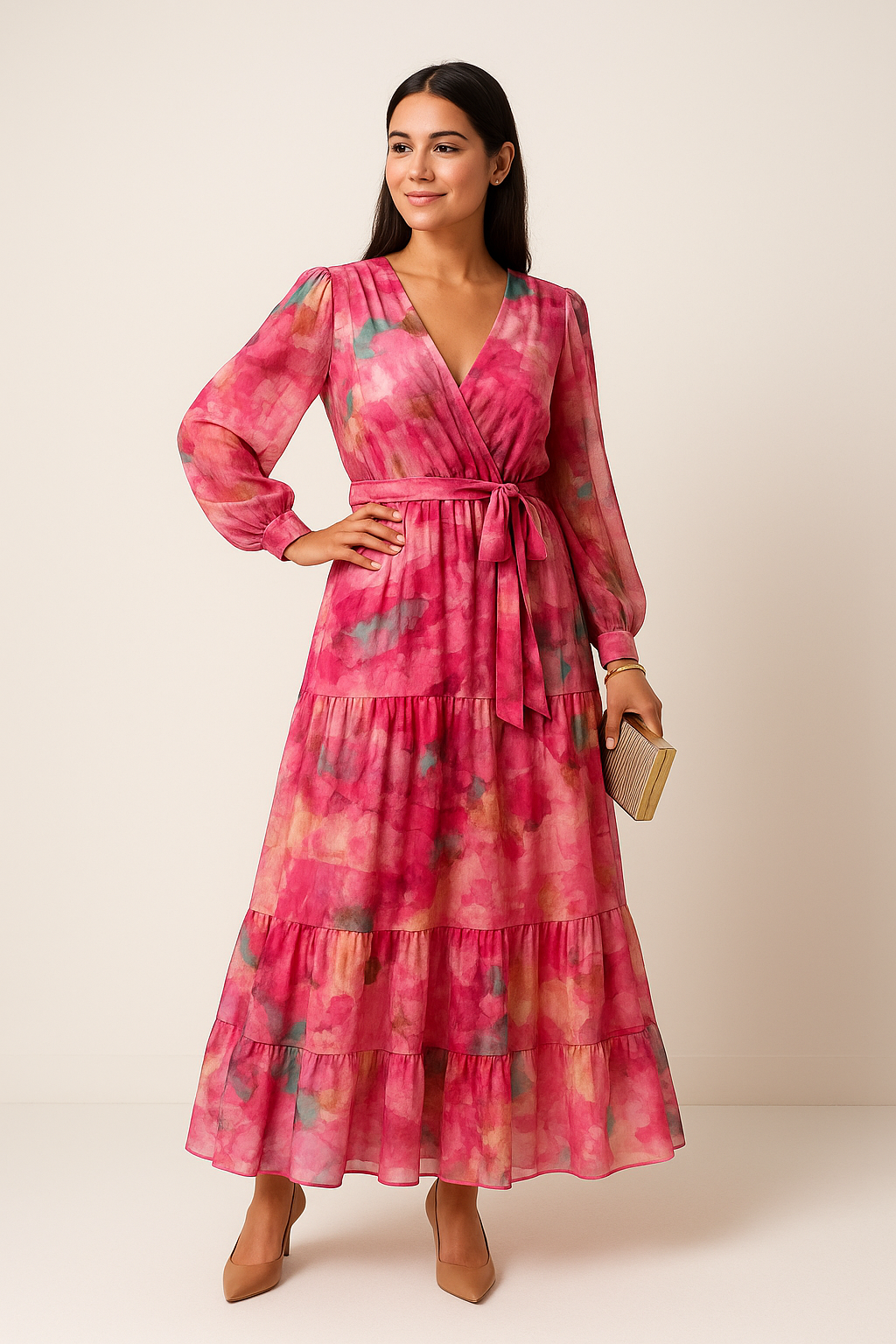 HERBERGER | Damen Maxikleid mit Blumenprint luftig & leicht