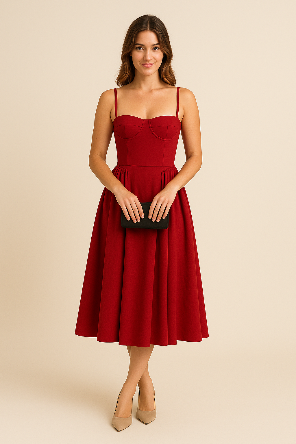 HERBERGER | Damen Sommerkleid mit V-Ausschnitt luftig-leicht