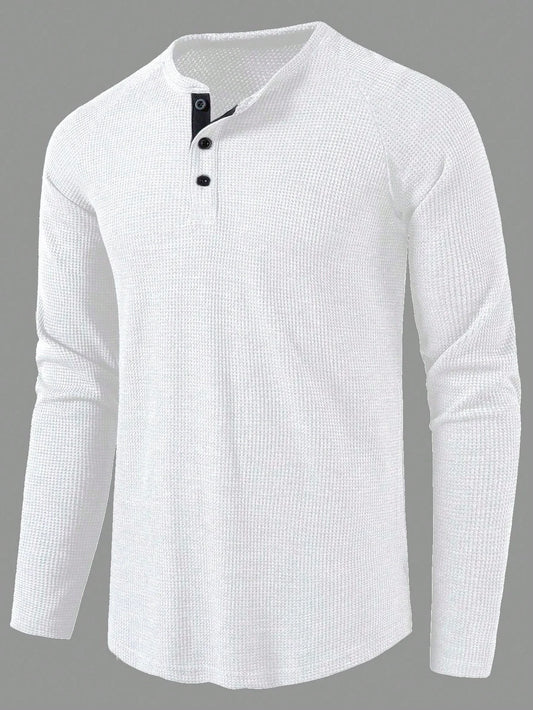 Knopftakt Herren Langarmshirt