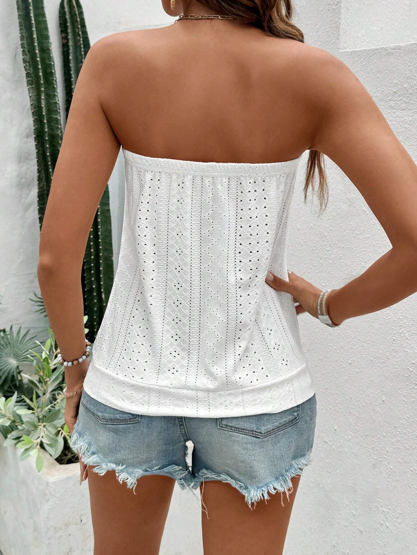 Lichtmuster Damen Top