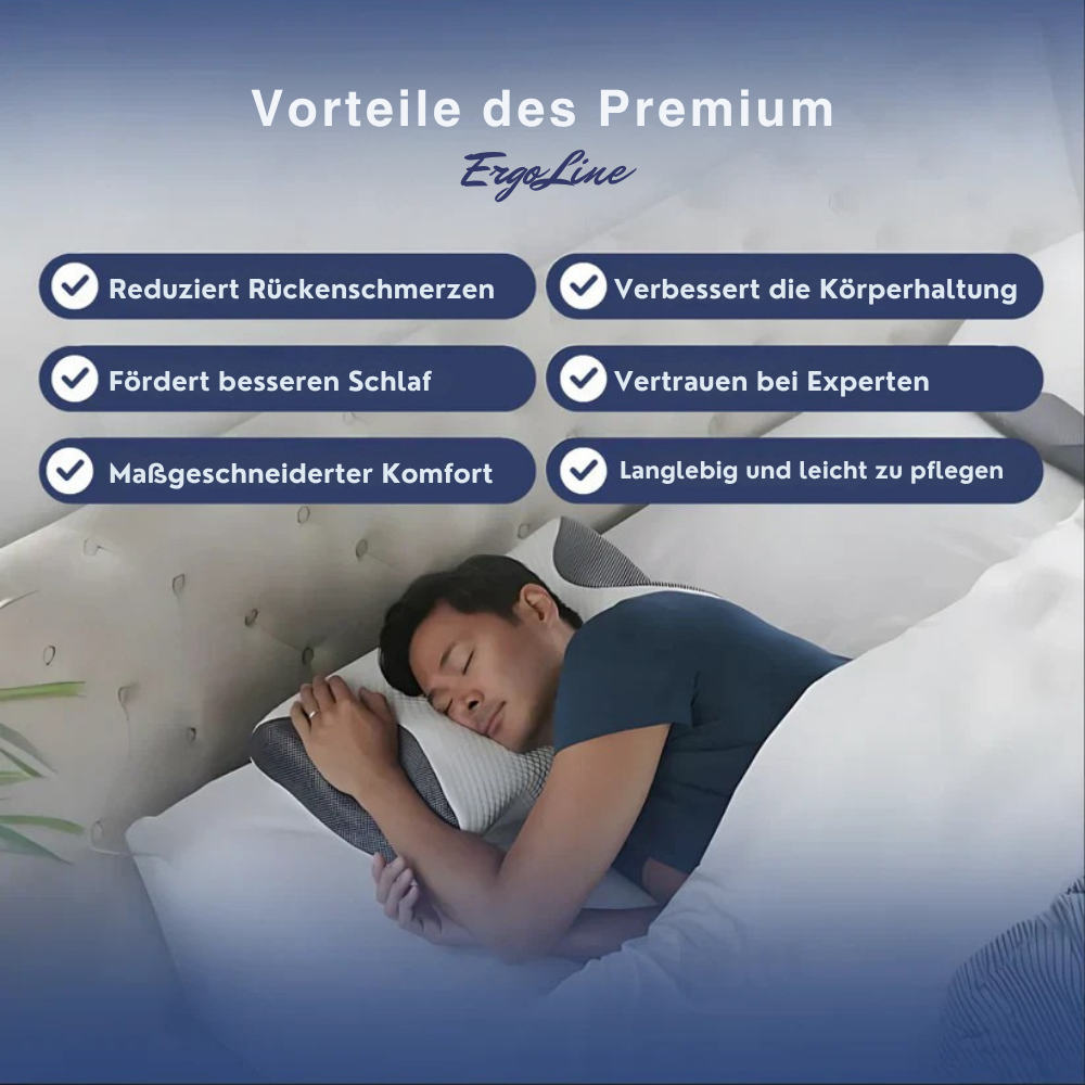 ErgoPillow - Ergonomische Stütze für die ganze Nacht