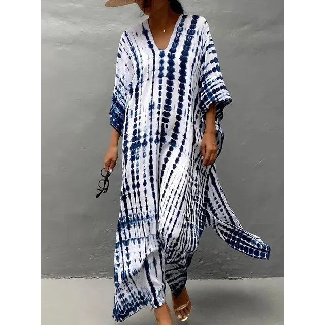 Lilliana | Damen Langes Kaftan Maxikleid Im Boho Stil