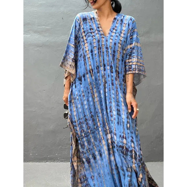 Lilliana | Damen Langes Kaftan Maxikleid Im Boho Stil