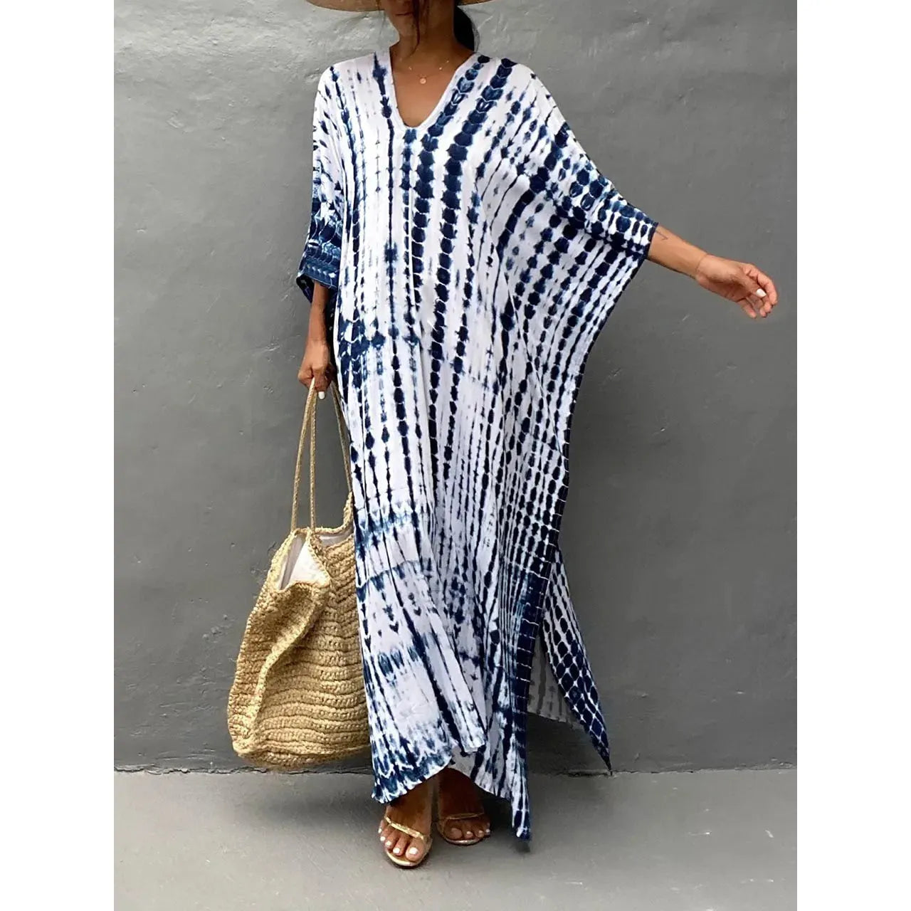 Lilliana | Damen Langes Kaftan Maxikleid Im Boho Stil