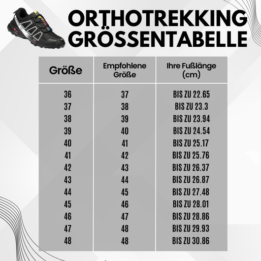 ORTHOTREKKING Ergonomische Entlastungs Trekkingschuhe