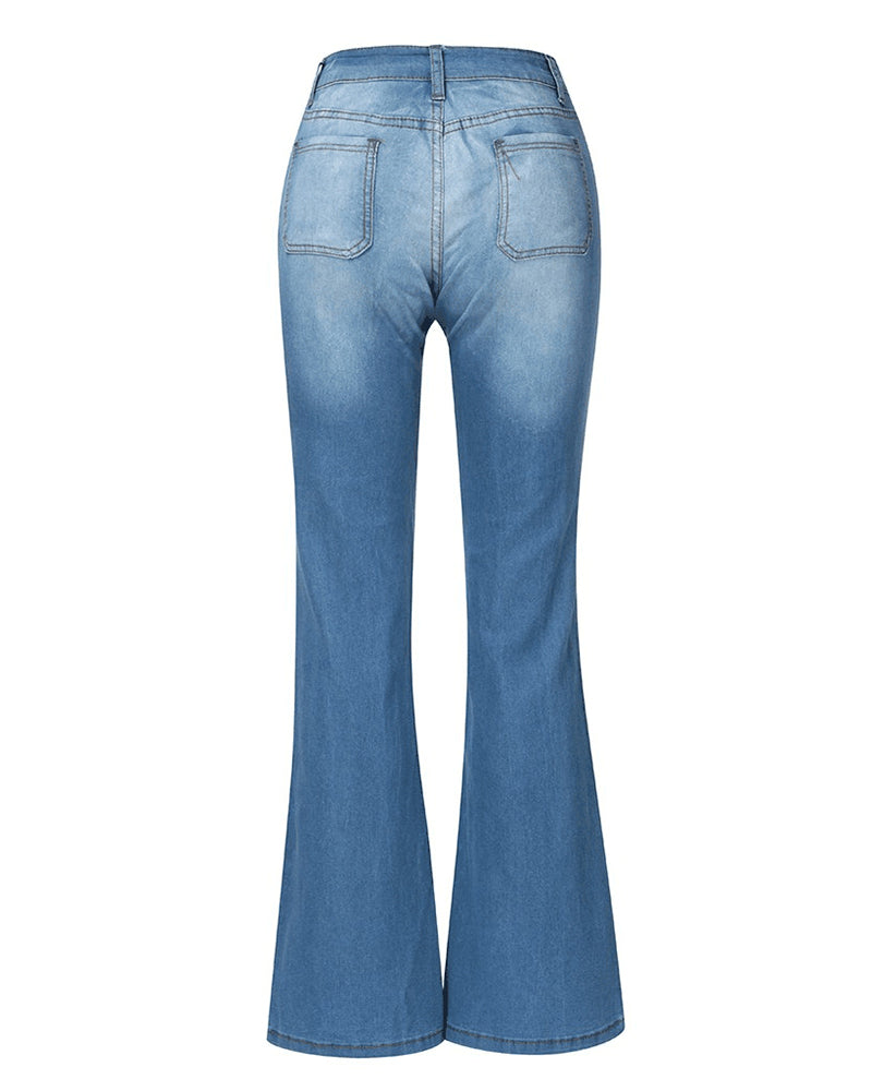 Jeans mit Mehreren Knöpfen