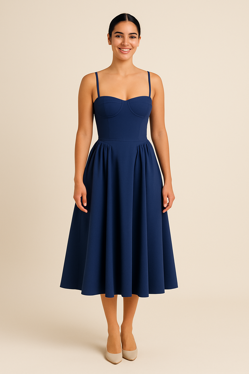 HERBERGER | Damen Sommerkleid mit V-Ausschnitt luftig-leicht