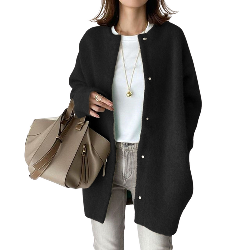 Genevia Eleganter Strick Strickjacke