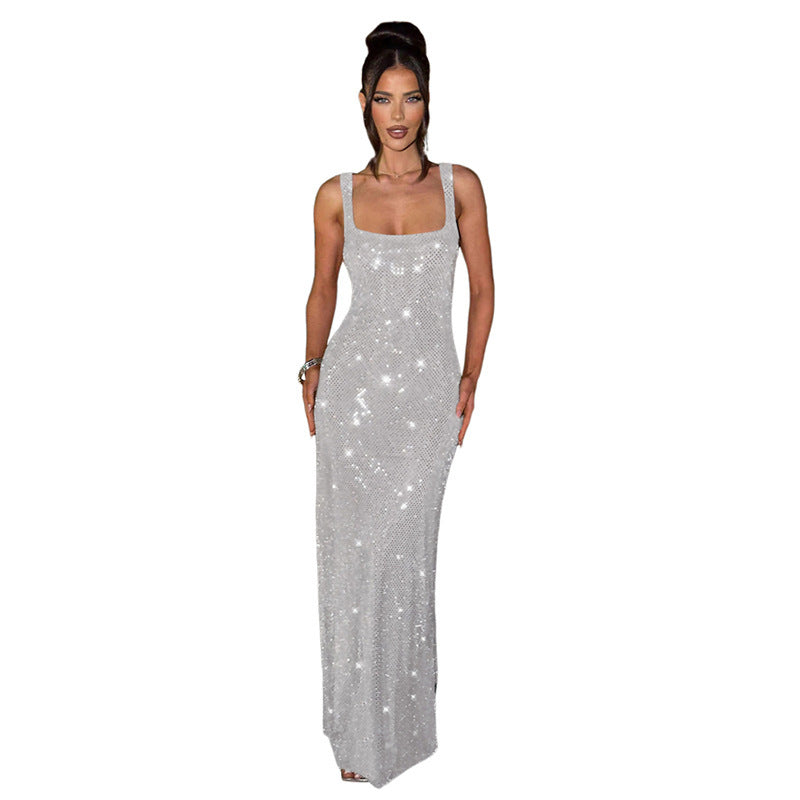 Funkelndes Trägerkleid