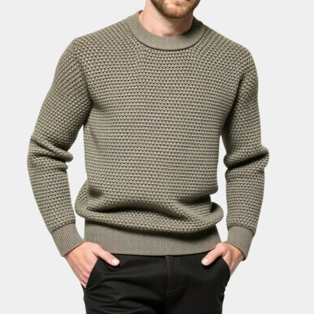 Texturierter Old Money Pullover