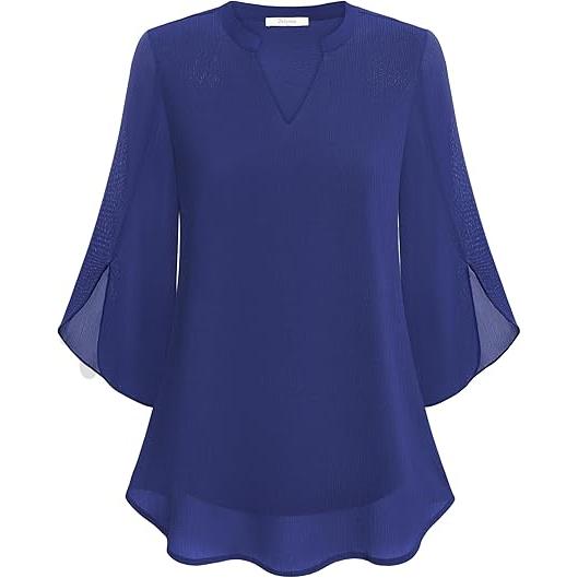 Danielle | Damen Langarm Bluse Mit Lockerer Passform