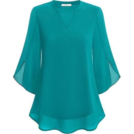 Danielle | Damen Langarm Bluse Mit Lockerer Passform
