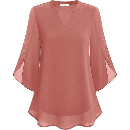Danielle | Damen Langarm Bluse Mit Lockerer Passform