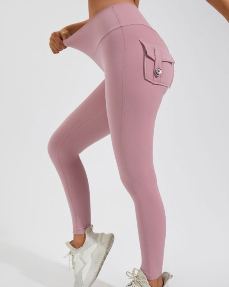 Fitness Leggings mit Cargo Taschen