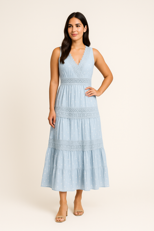 HERBERGER | Festliches Damen Boho Maxikleid luftig & leicht