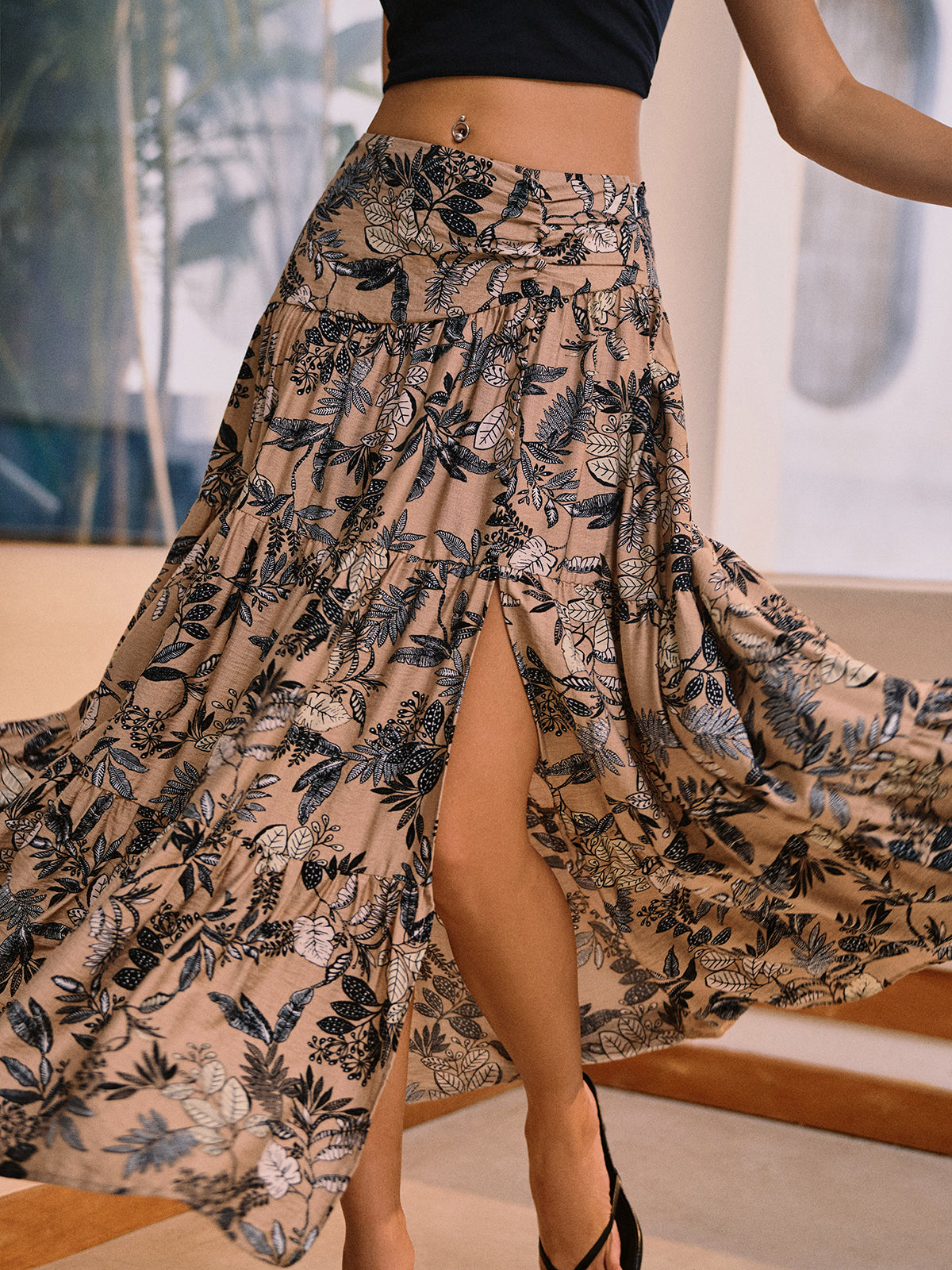 Blattspiel Damen Rock