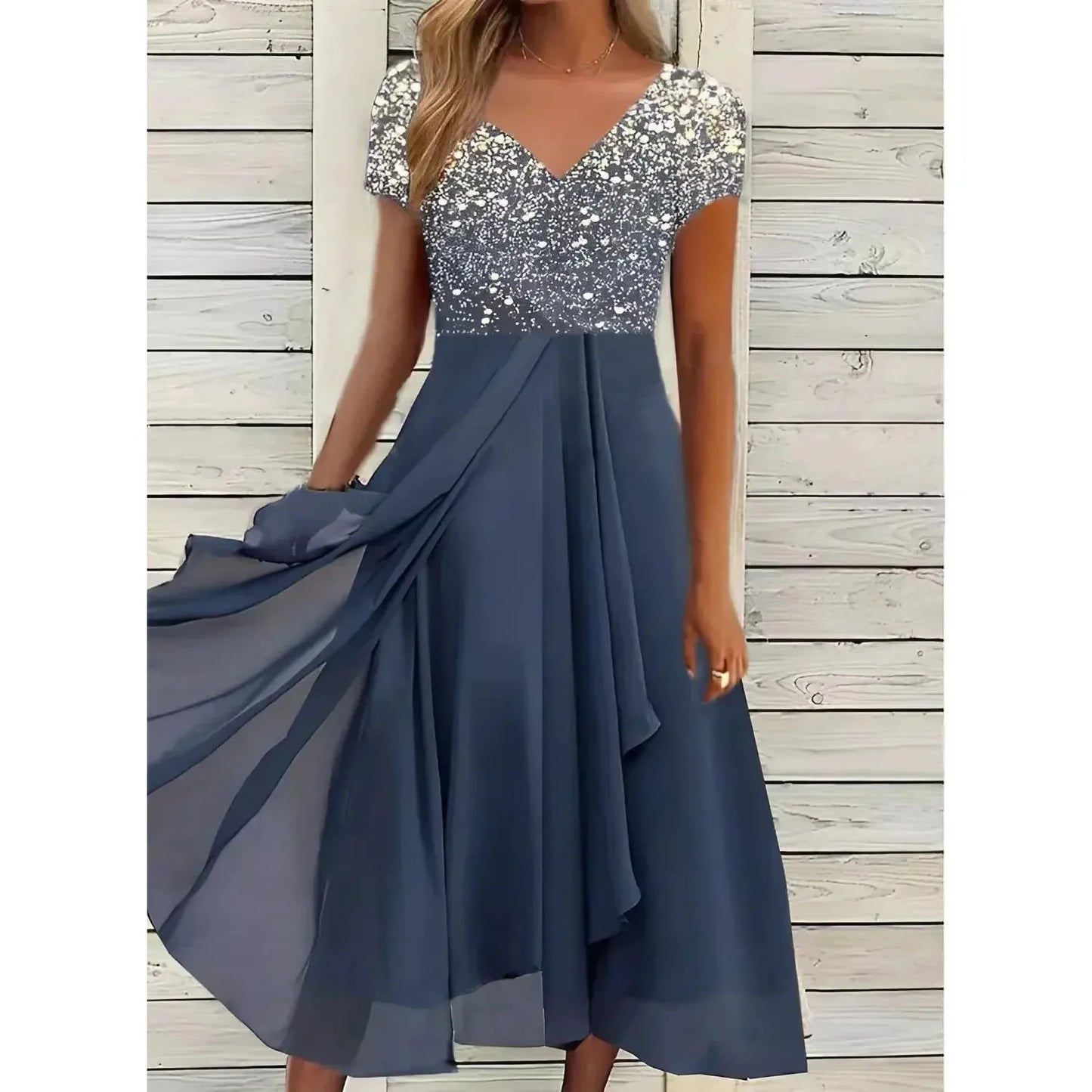 Lorelei | Damen Florales Maxi Abendkleid