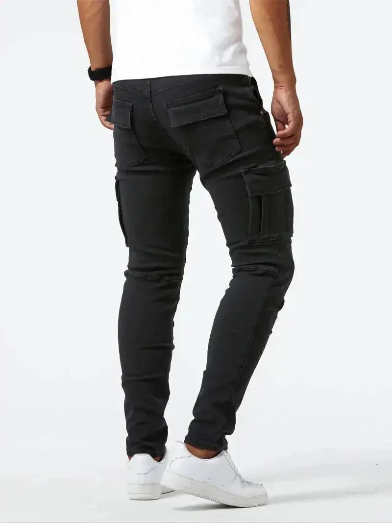 Denim Jeans Cargo Hose