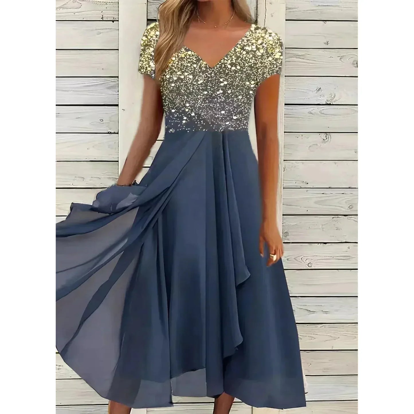 Lorelei | Damen Florales Maxi Abendkleid