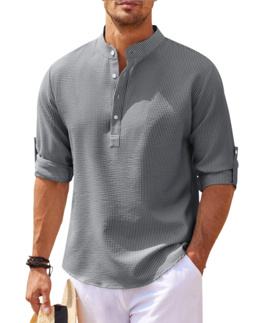 Taglicht Herren Langarm Polo-Shirt