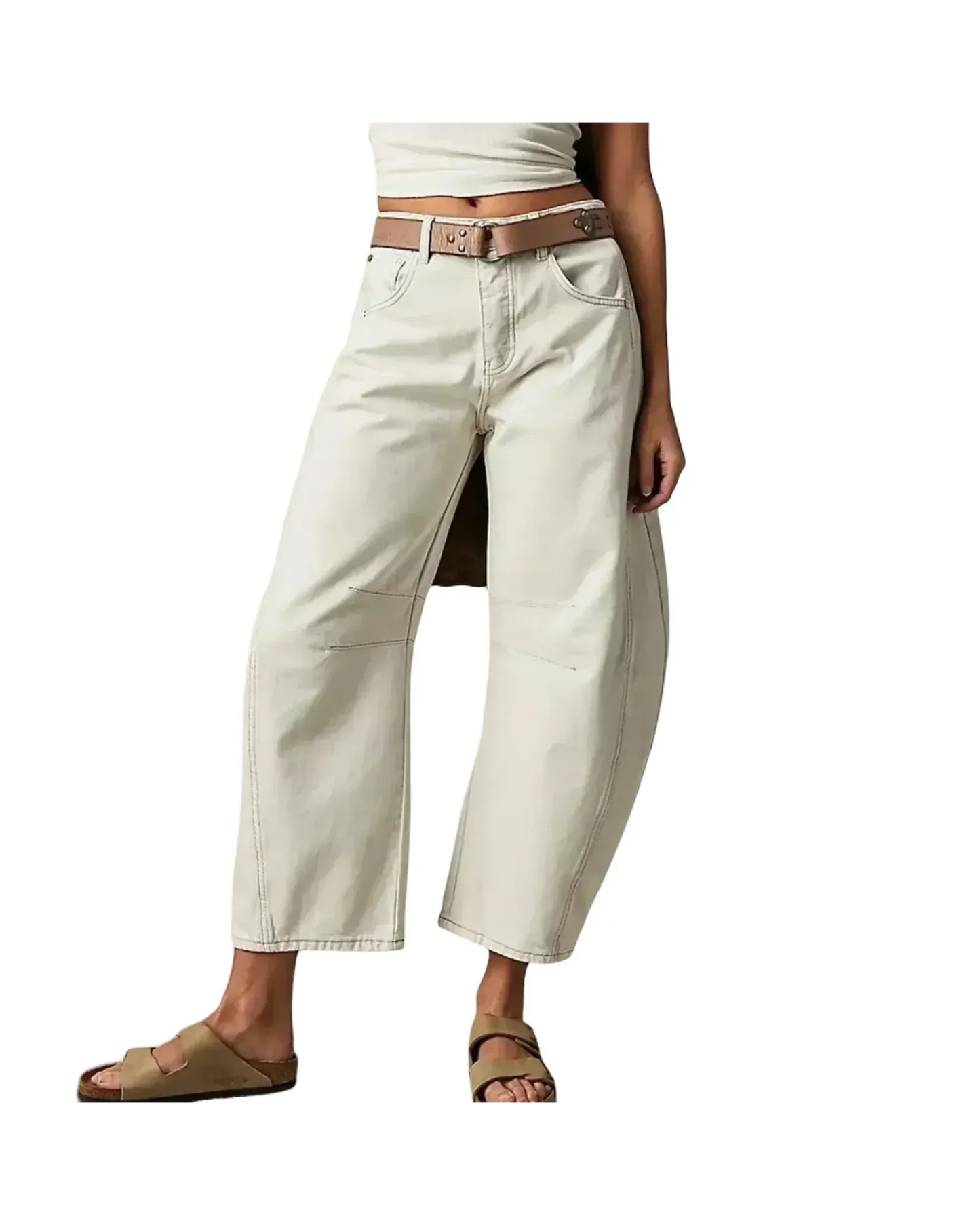 HERBERGER | Damen Jeans mit weitem Bein und klarer Silhouette Büro & Freizeit