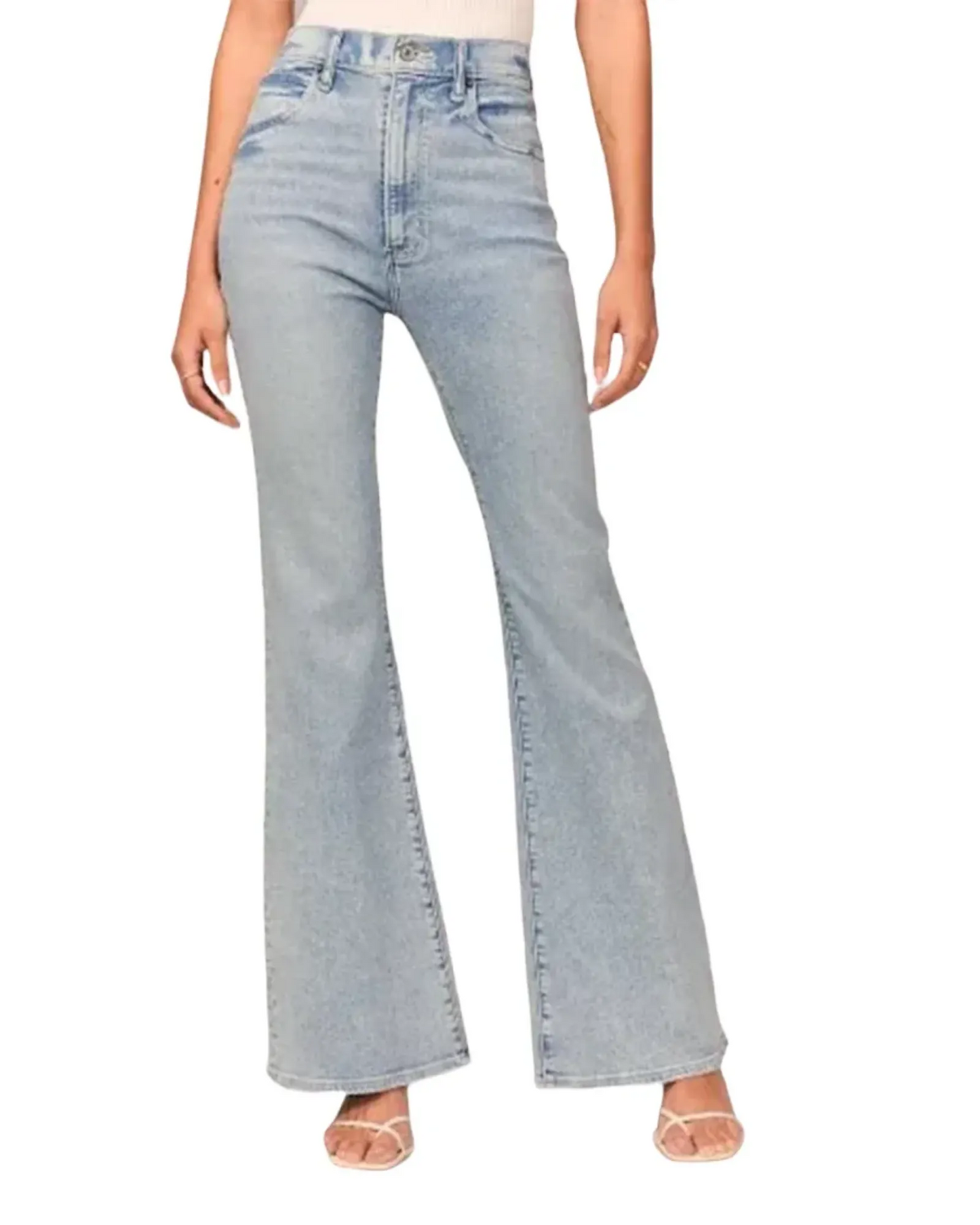 HERBERGER | Damen Jeans mit ausgestelltem Bein und elastischem Komfort für Arbeit & Freizeit