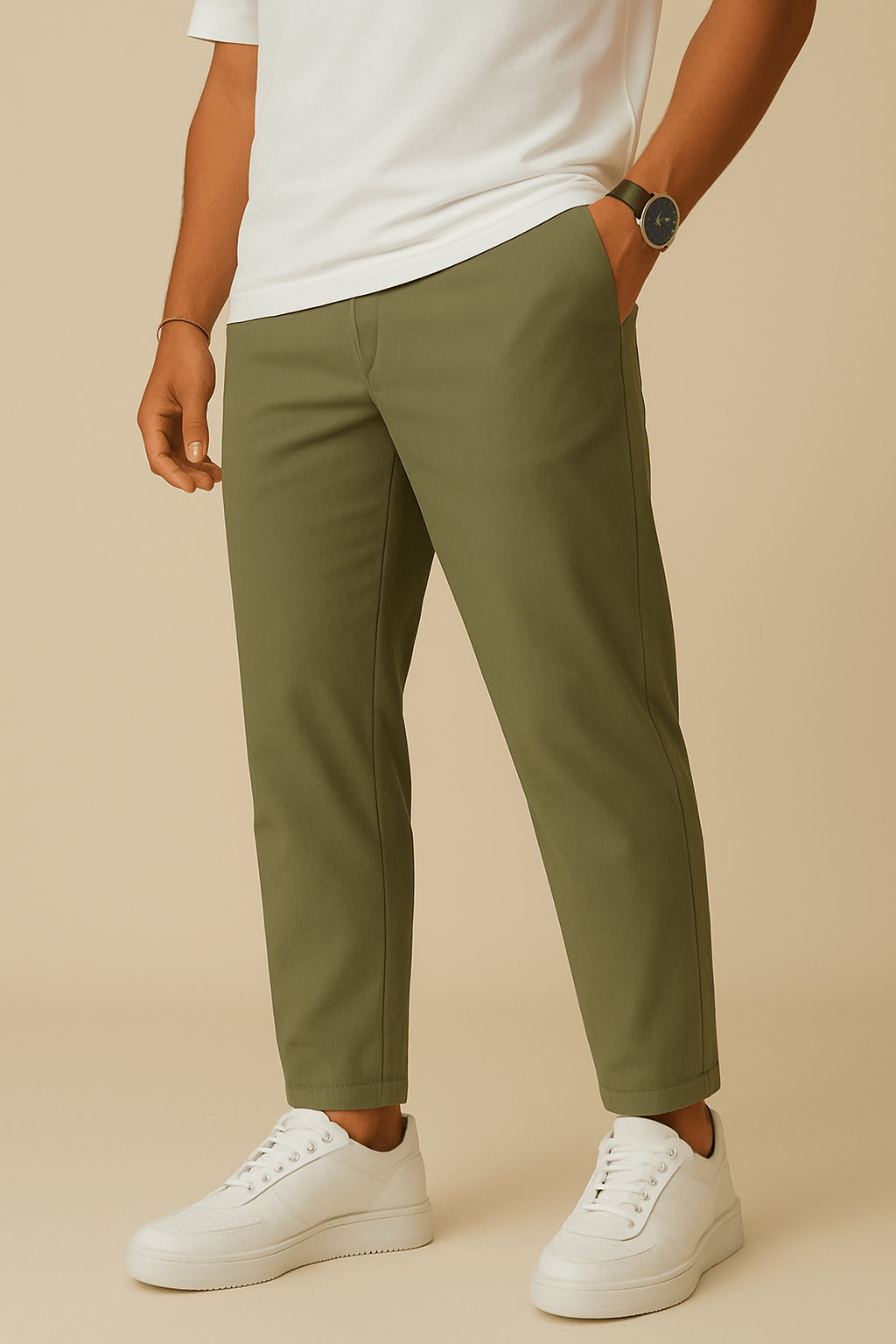 HERBERGER | Herren Hose Essential mit schmalem Bein, weichem Griff und Kordelzug