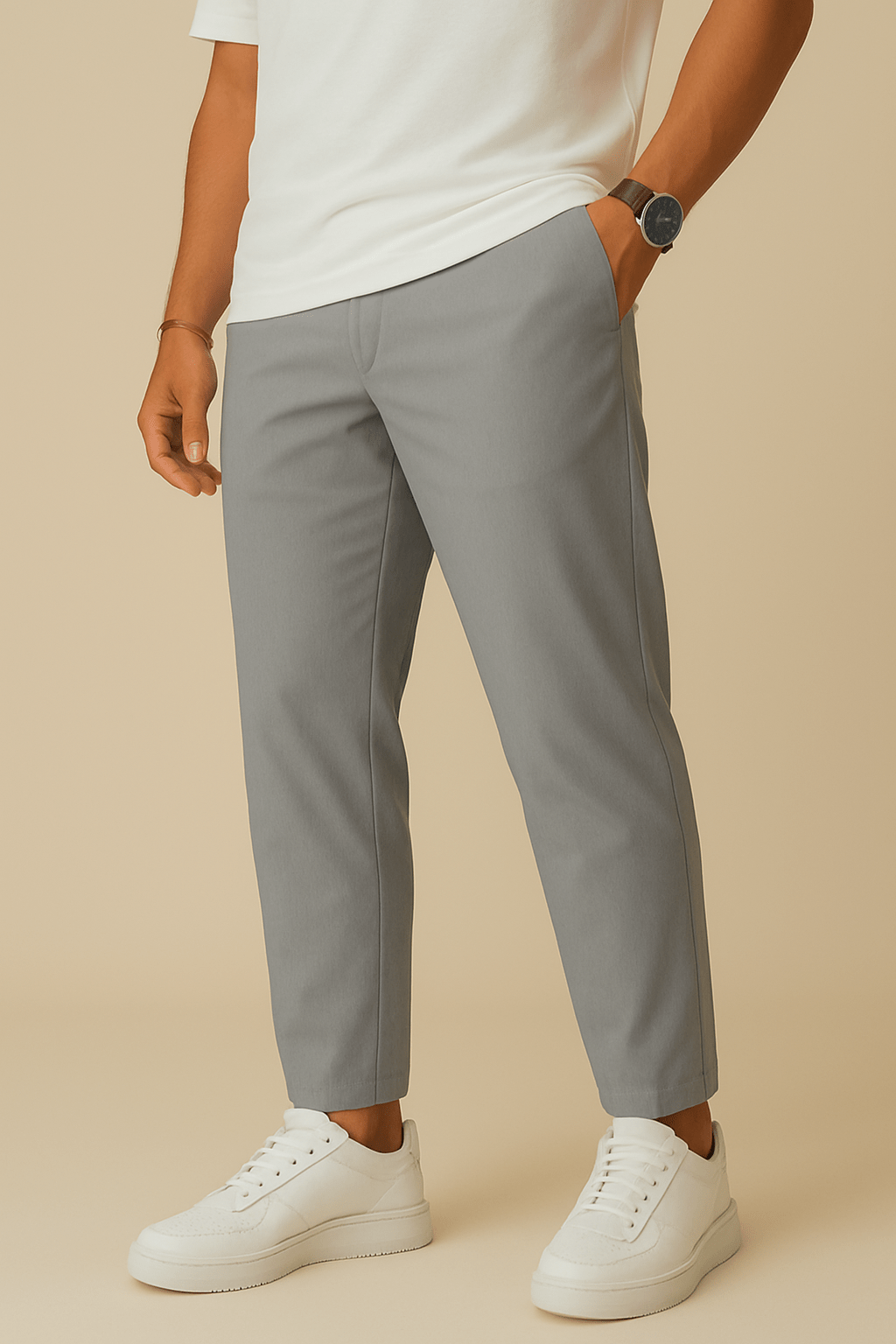 HERBERGER | Herren Hose Essential mit schmalem Bein, weichem Griff und Kordelzug