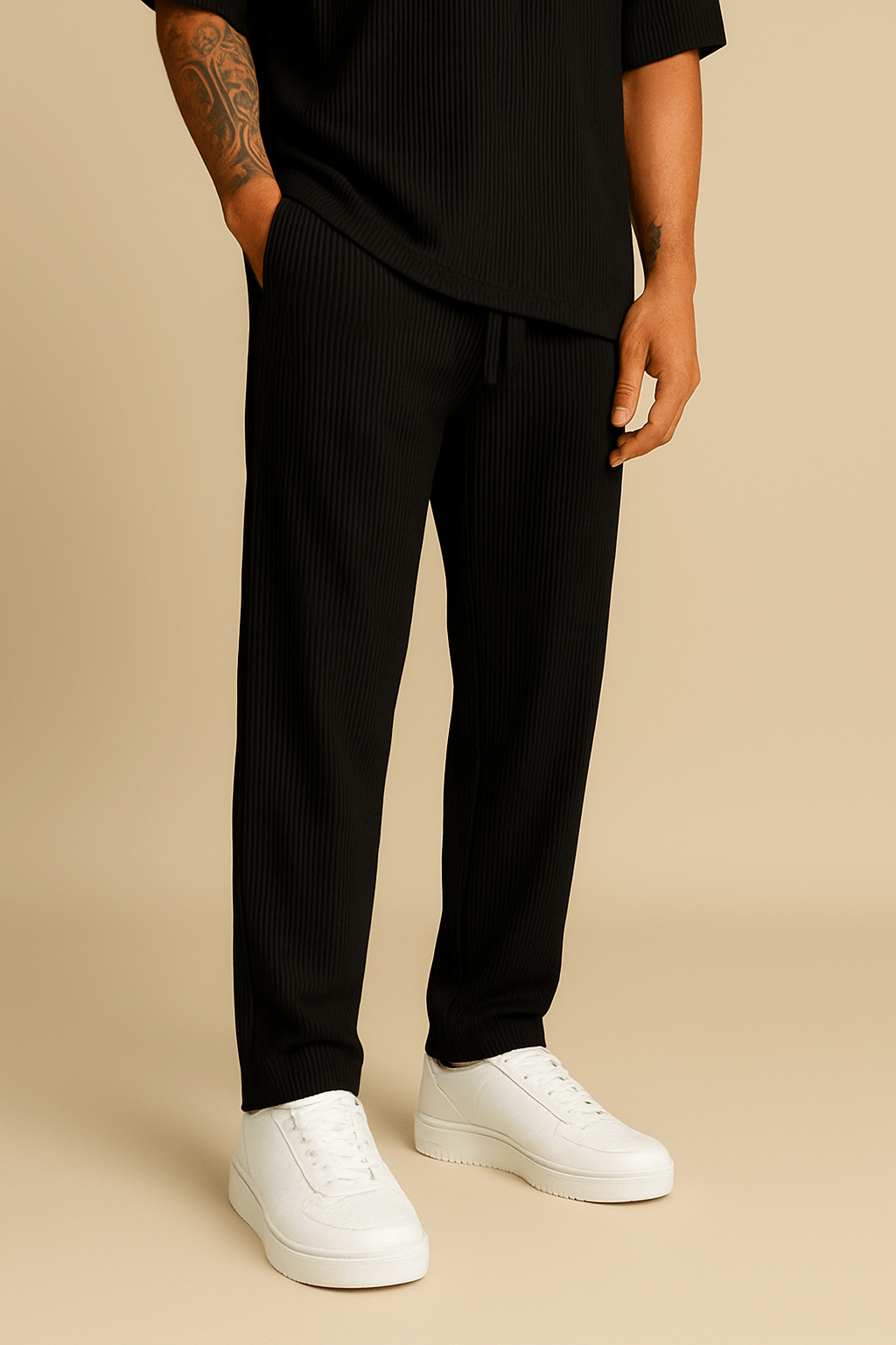 HERBERGER | Herren Sommer Cordhose mit weitem Schnitt