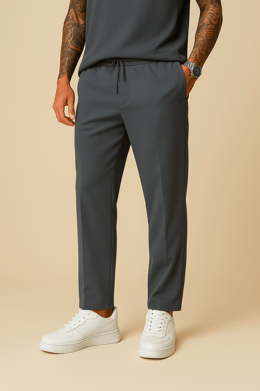 HERBERGER | Herren Hose aus Diver-Material in weiter Form mit klarem Fall