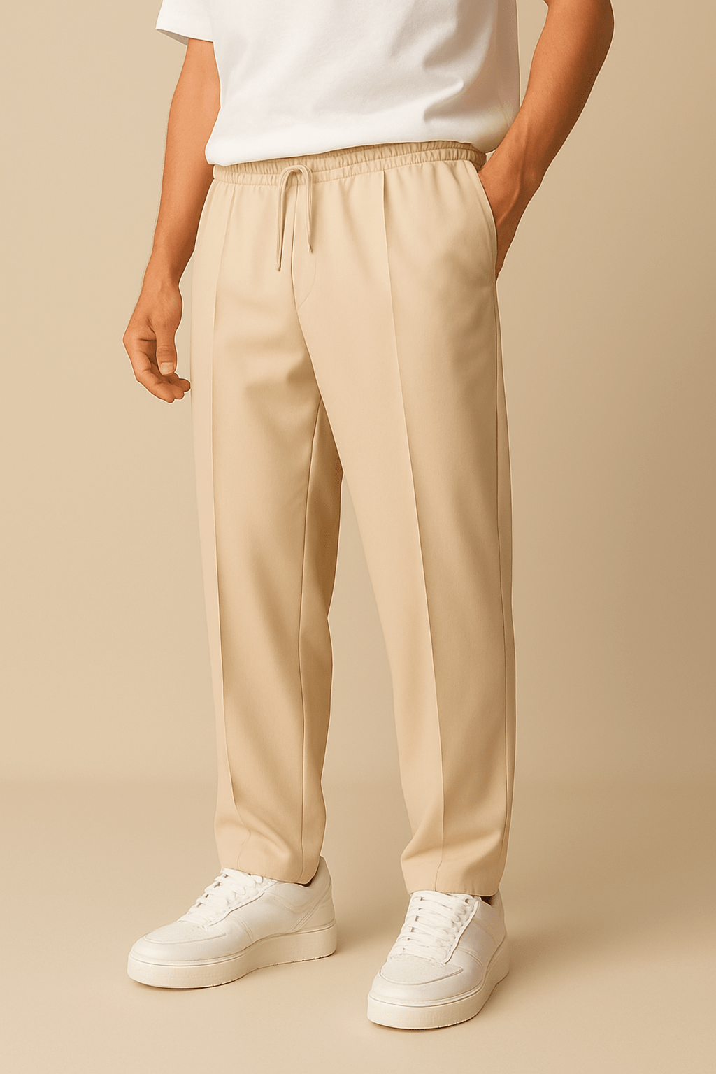 HERBERGER | Herren Chino mit Bundfalte und bequemem Komfortbund