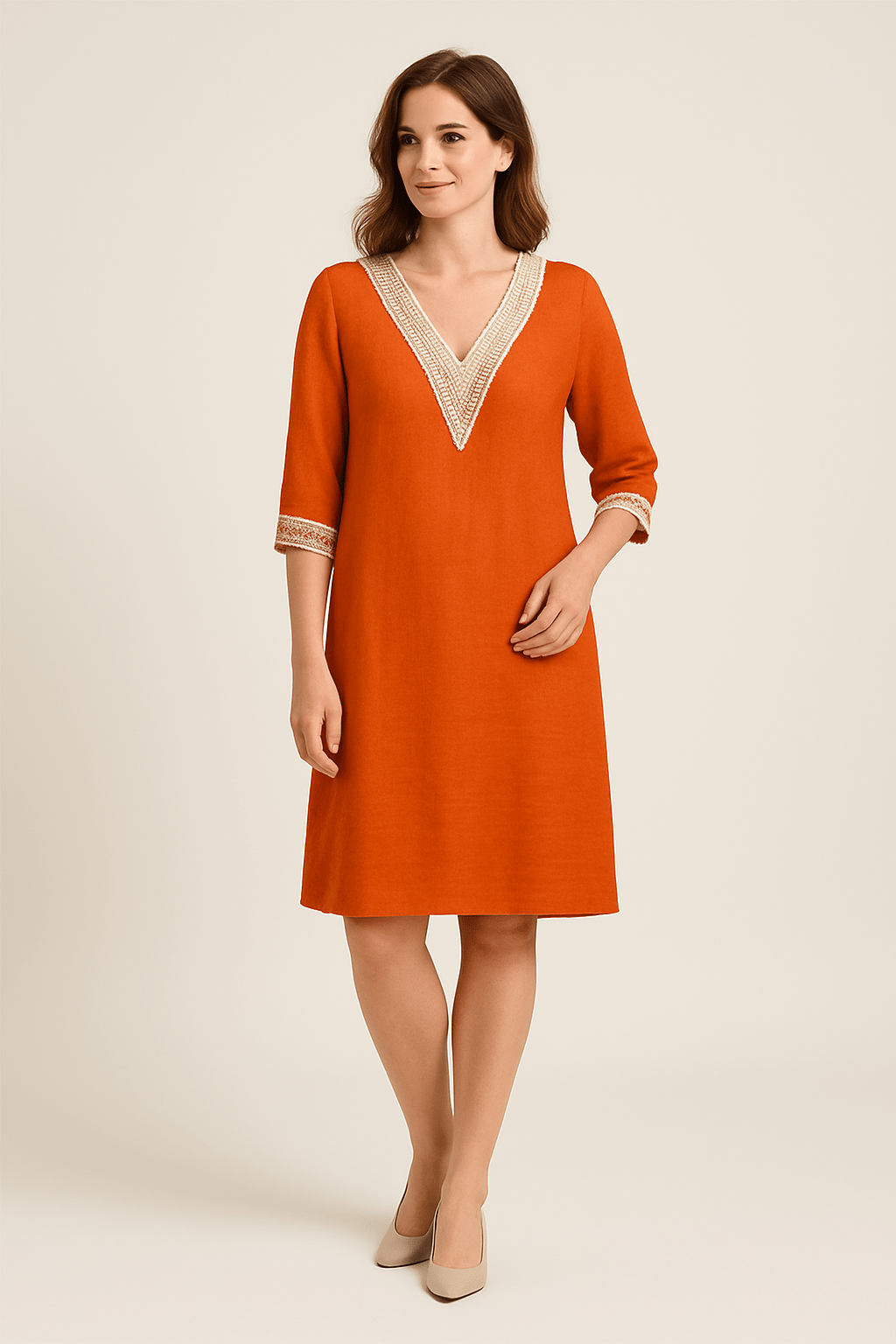 HERBERGER | Atmungsaktives Damen Kleid aus Leinenmix luftig & leicht