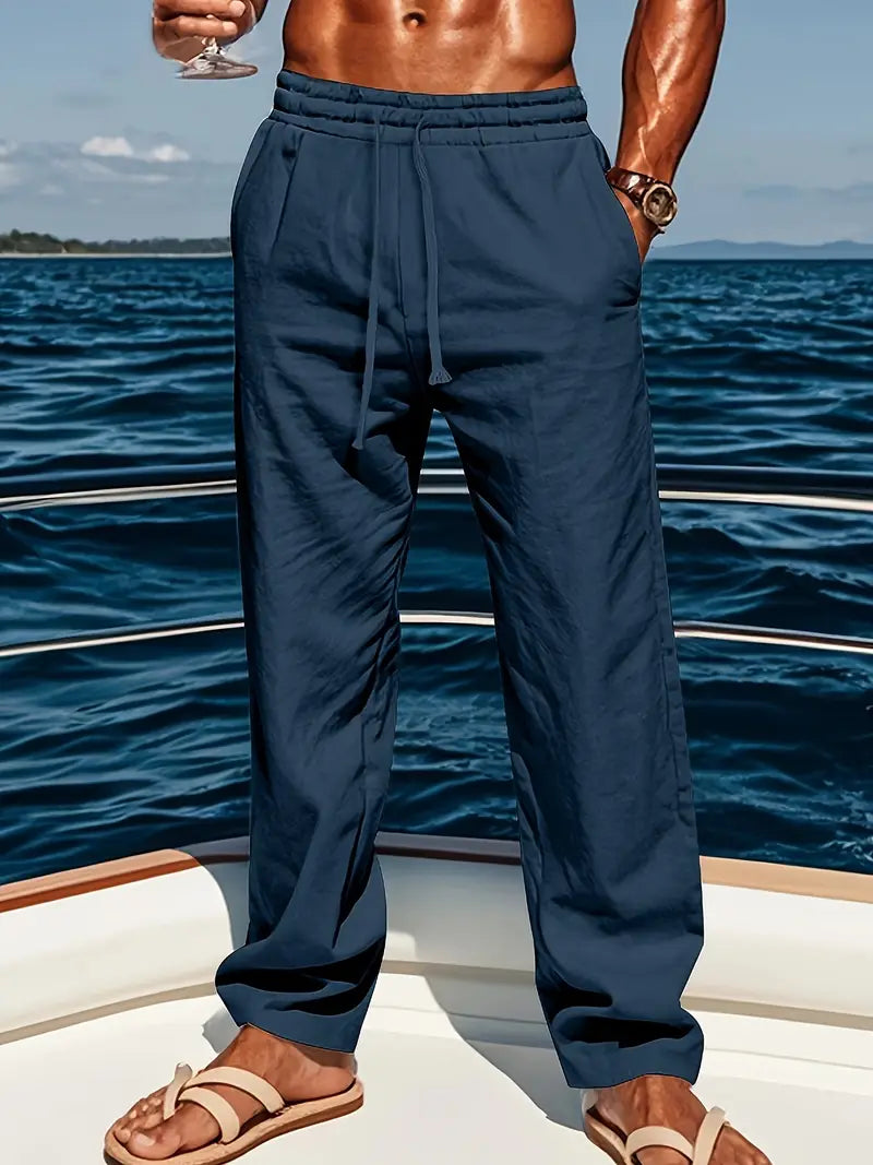 Babaev Stilvolle Leinen Hosen