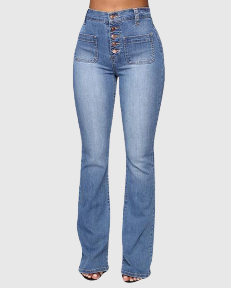 Jeans mit Mehreren Knöpfen
