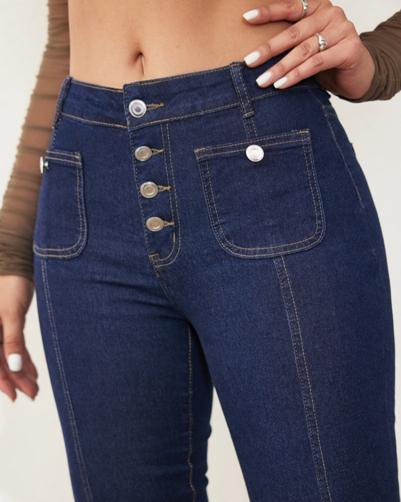 Damen Jeans mit Hoher Taille