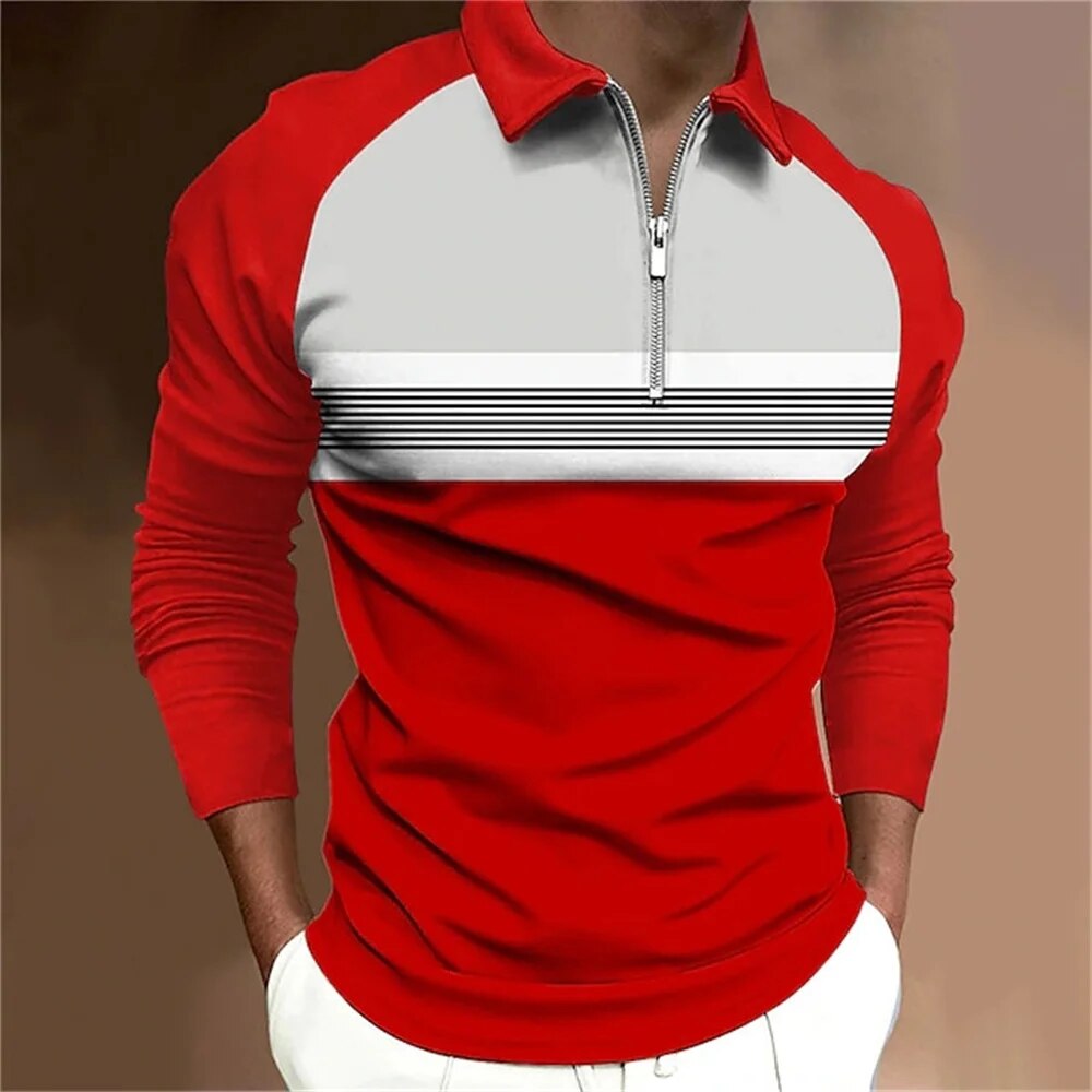 Formgefühl Herren Langarm Polo-Shirt