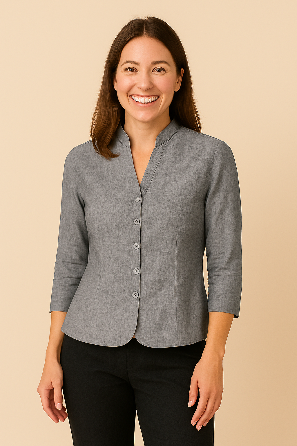 HERBERGER | Damen Blazer in Leinenstil leicht und sommerlich für im Büro, Feste & Freizeit