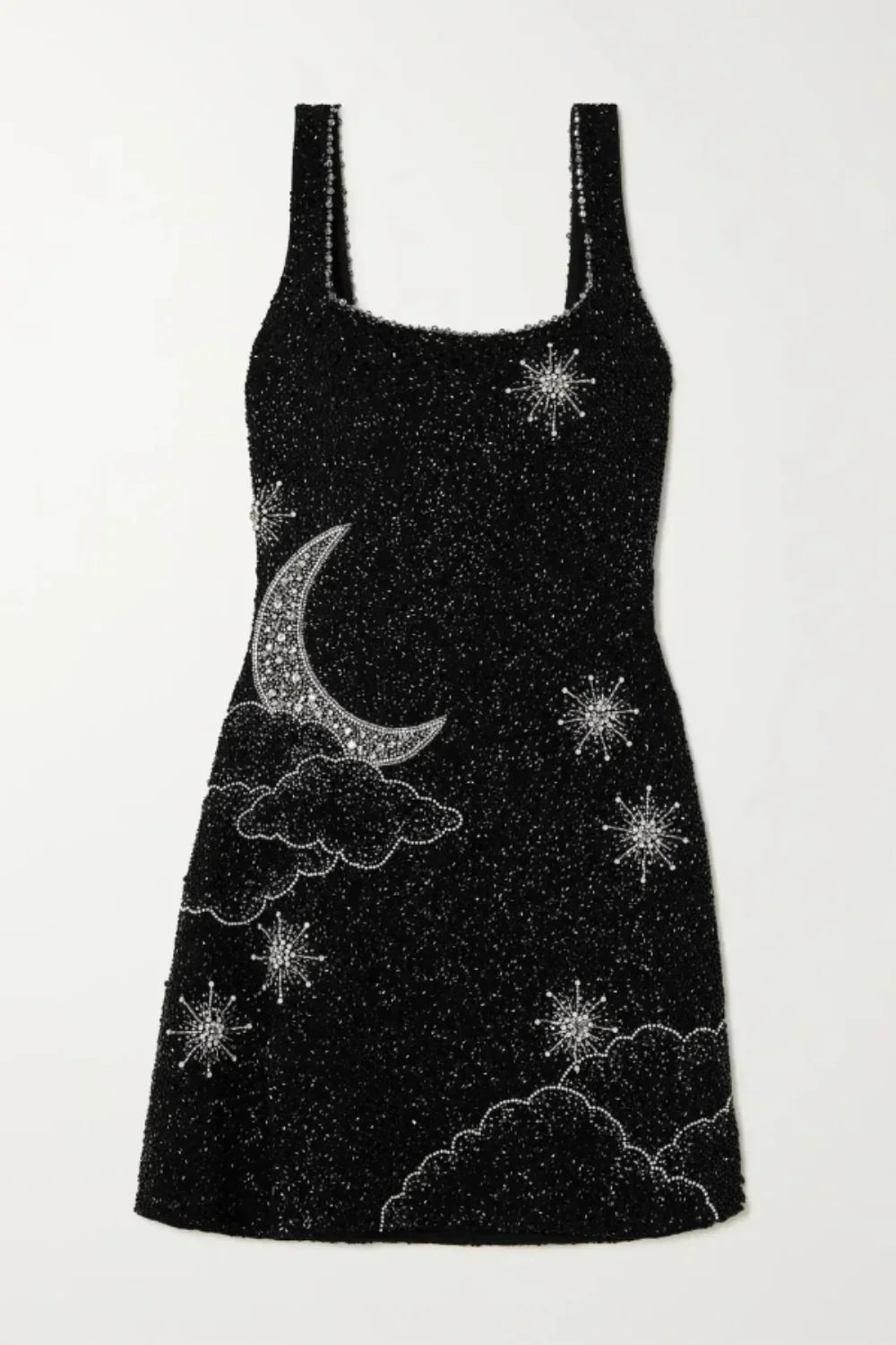 Naomi | Damen Ärmelloses Minikleid Mit Mond- Und Sternmuster