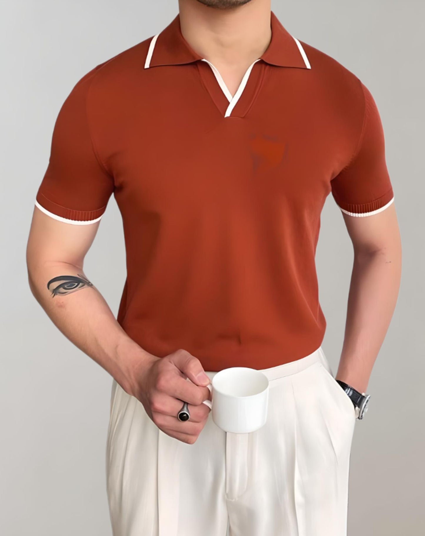 Zentralstil Herren Langarm Langarmshirt