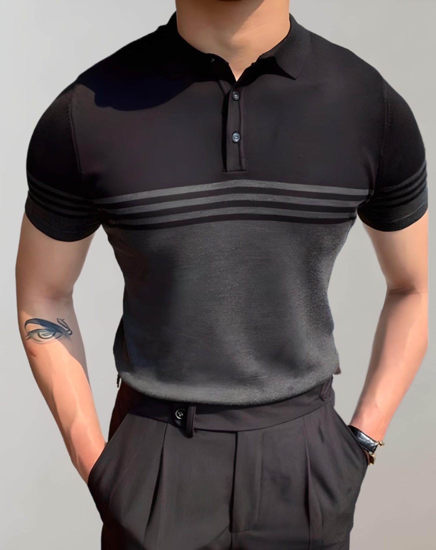 Zentralstil Herren Langarm Langarmshirt